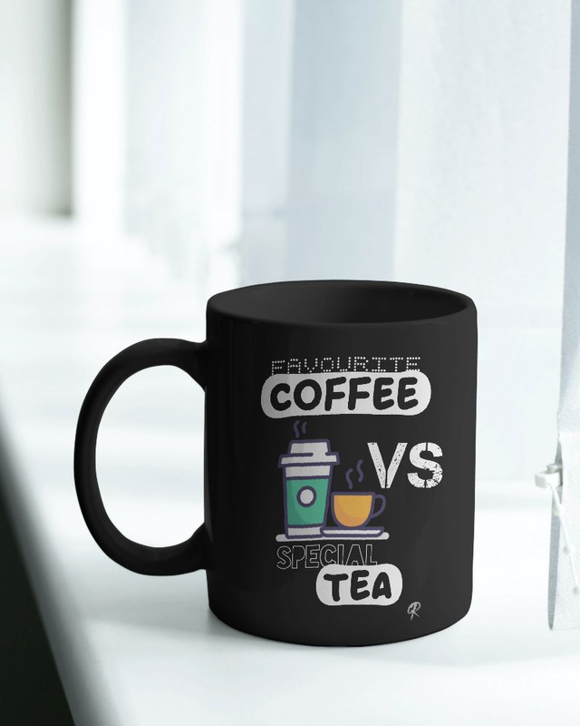 Coffee Vs Tea Superior Sublimation Printed Premium Ceramic Mugs