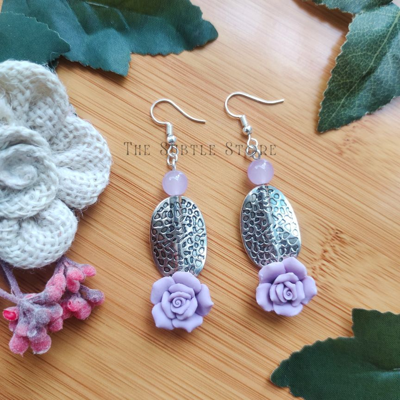 Floral Ceramic Earrings